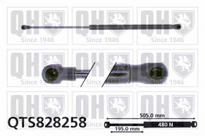 QUINTON HAZELL qts828258 -  Газовая пружина, крышка багажник